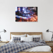 ハートのRoad Stretted Canvas Print キャンバスプリント (インサイチュ (寝室))