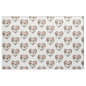 ハートのshitzu ファブリック (ファットクウォーター)