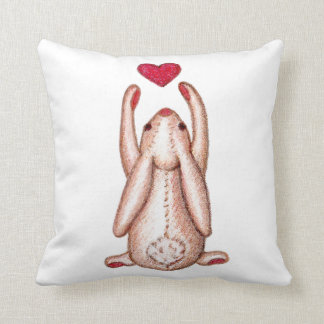 ハートのSomebunny愛に取って下さい クッション