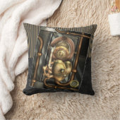 ハートのSteampunk クッション (ブランケット)