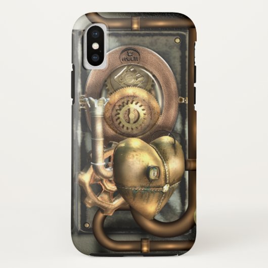 ハートのSteampunk Case-Mate iPhoneケース (裏面)