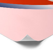 ハートのTシャツおよびギフトを持つナースくま ポスター (角)