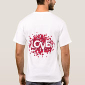 「ハートのTシャツお前の胸❤️」 💫 Tシャツ (裏面)