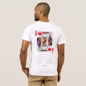 ハートのTシャツの王 Tシャツ (裏面フル)