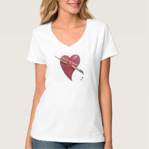 ハートのTシャツの芸術家 Tシャツ