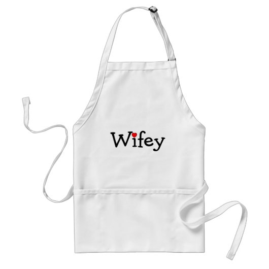 ハートのWifey スタンダードエプロン (正面)