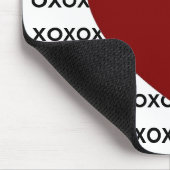 ハートのxoxoのmousepad マウスパッド (コーナー)