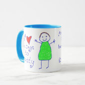 ハートはお父さんに属します マグカップ (正面左)