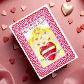 ハートはがき感動的を開く ポストカード