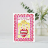 ハートはがき感動的を開く ポストカード (スタンド正面)