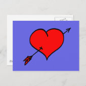 ハートはがき ポストカード (正面/裏面)