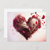 ハートはがき ポストカード (正面/裏面)