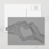 ハートはがき ポストカード (正面/裏面)