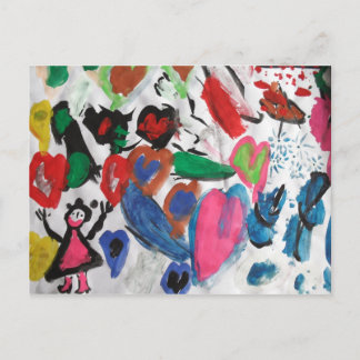 ハートはがき ポストカード