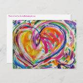 ハートはがき ポストカード (正面/裏面)