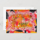 ハートはがき ポストカード (正面/裏面)