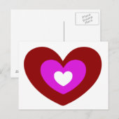 ハートはがき ポストカード (正面/裏面)