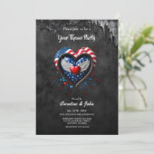 ハートはアメリカ国旗の色で。 招待状 (スタンド正面)