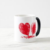 ハートはコップを変形させます モーフィングマグカップ (正面右)