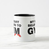 ハートはジムに属する マグカップ (中央)