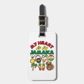 ハートはジャマイカ ラゲッジタグ (正面縦)