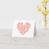 ハートはハートデザイン パーソナライズされた カード (黄色い花)