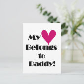 ハートはパパTシャツとギフトに属する ポストカード (スタンド正面)