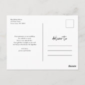 ハートはフルスクリ結婚プトの写真でありがとう ポストカード (裏面)