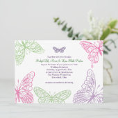 ハートはフワフワ ウェディング招待状2 招待状 (スタンド正面)