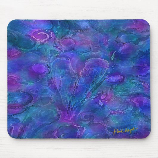 ハートはマウスパッドを集中させました マウスパッド (正面)