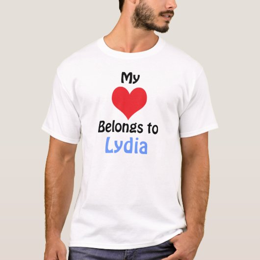 ハートはリディアのものだ Tシャツ (正面)