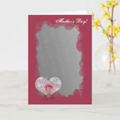 ハートは上がり、レースの! カード (黄色い花)