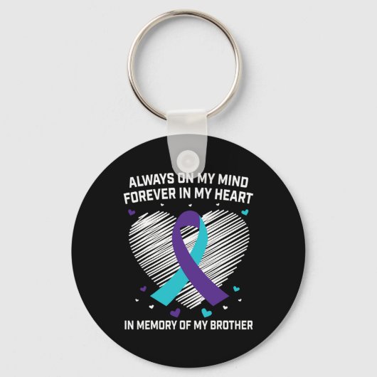 ハートは兄の自殺認識度Pr キーホルダー (正面)