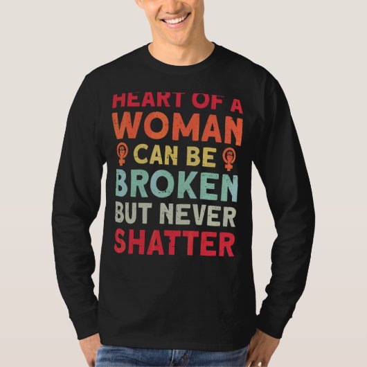 ハートは壊れても決して打ち砕けない Tシャツ (正面)