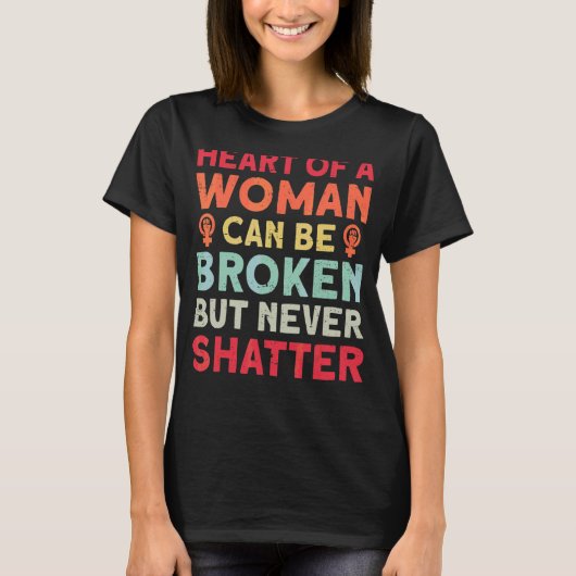 ハートは壊れても決して打ち砕けない Tシャツ (正面)
