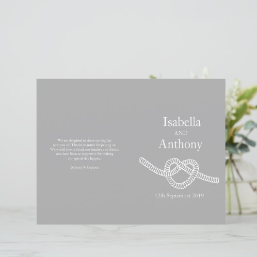 ハートは大きな結婚式のプログラムを結ぶ (スタンド正面)