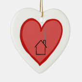 ハートは家より強いです セラミックオーナメント (右)