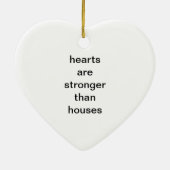 ハートは家より強いです セラミックオーナメント (裏面)
