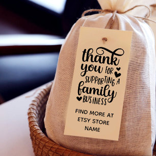 ハートは家族経営をサポートしてくれてありがとう ラバースタンプ