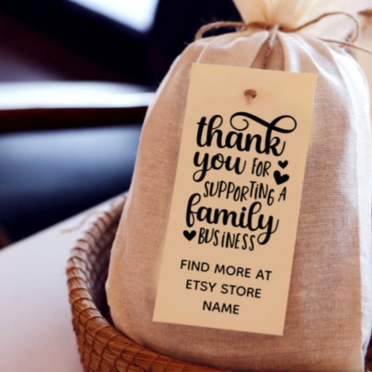 ハートは家族経営をサポートしてくれてありがとう ラバースタンプ