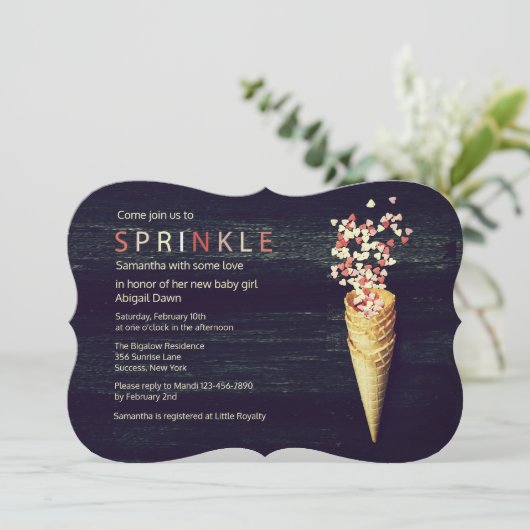 ハートは招待状を振りかけます 招待状 (スタンド正面)