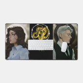 ハートは有刺鉄製のコンピュータマットで保持される デスクマット (キーボード&マウス)