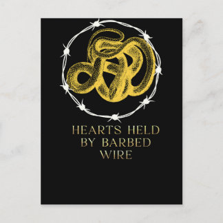 ハートは有刺鉄製はがき ポストカード