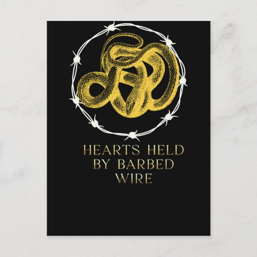 ハートは有刺鉄製はがき ポストカード (正面)