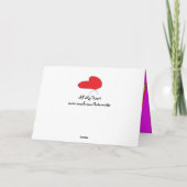 ハートは決して別れのカードを言わない カード (裏面)