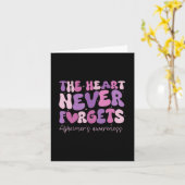 ハートは決忘れして認知症ハイマーの待ち時間 カード (黄色い花)