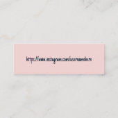 ハートは私の小規模企業をサポートしてくれてありがとう スキニー名刺 (裏面)