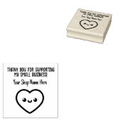 ハートは私の小規模企業をサポートしてくれてありがとう ラバースタンプ (押印)