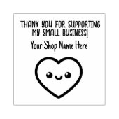 ハートは私の小規模企業をサポートしてくれてありがとう ラバースタンプ (インプリント)