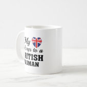ハートは英国 コーヒーマグカップ (正面左)